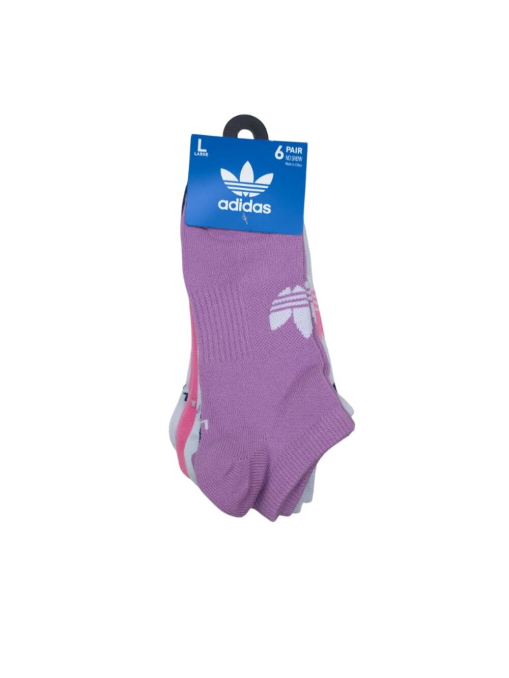 Adidas Womens No Show Socks 6-Pack Large Moisture-Wicking Comfortable Fit - Picture 5 of 7